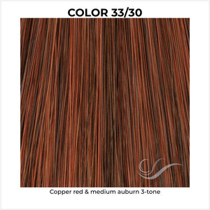 33/30-Copper red & medium auburn 3-tone