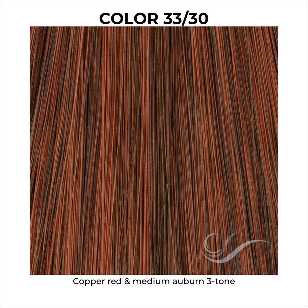 33/30-Copper red & medium auburn 3-tone