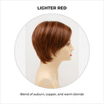 Load image into Gallery viewer, Billie wig by Envy in Lighter Red-Blend of auburn, copper, and warm blonde
