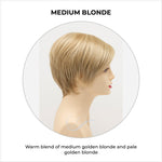 Load image into Gallery viewer, Billie wig by Envy in Medium Blonde-Warm blend of medium golden blonde and pale golden blonde
