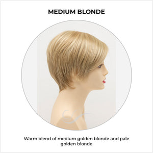 Billie wig by Envy in Medium Blonde-Warm blend of medium golden blonde and pale golden blonde