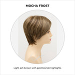 Load image into Gallery viewer, Billie wig by Envy in Mocha Frost-Light ash brown with gold blonde highlights
