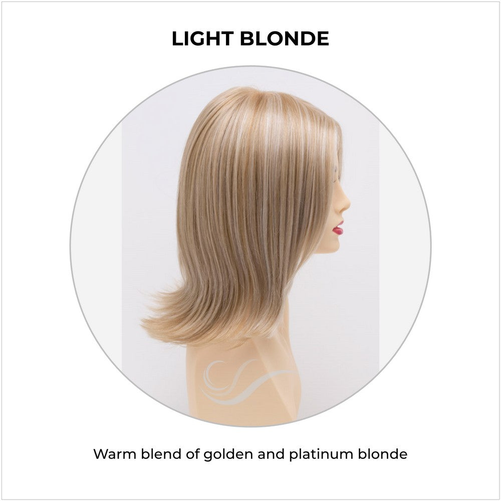 Lisa wig by Envy in Light Blonde-Warm blend of golden and platinum blonde