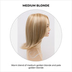 Load image into Gallery viewer, Lisa wig by Envy in Medium Blonde-Warm blend of medium golden blonde and pale golden blonde
