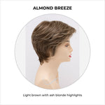 Load image into Gallery viewer, Paula wig by Envy in Almond Breeze-Light brown with ash blonde highlights

