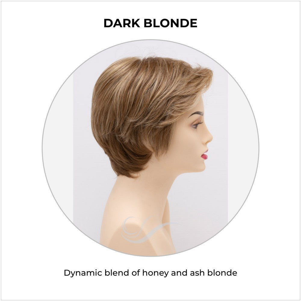 Paula wig by Envy in Dark Blonde-Dynamic blend of honey and ash blonde