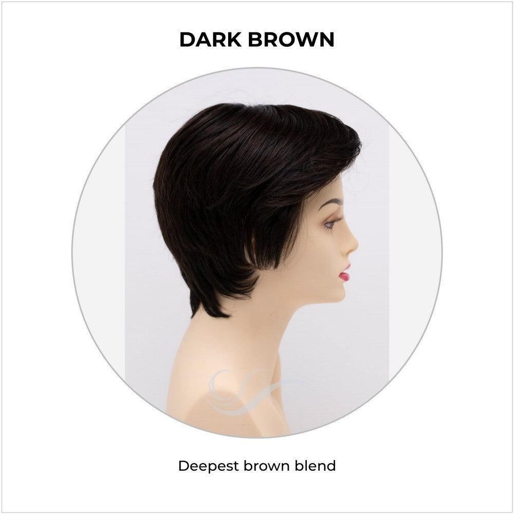 Paula wig by Envy in Dark Brown-Deepest brown blend