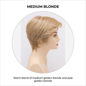 Paula wig by Envy in Medium Blonde-Warm blend of medium golden blonde and pale golden blonde
