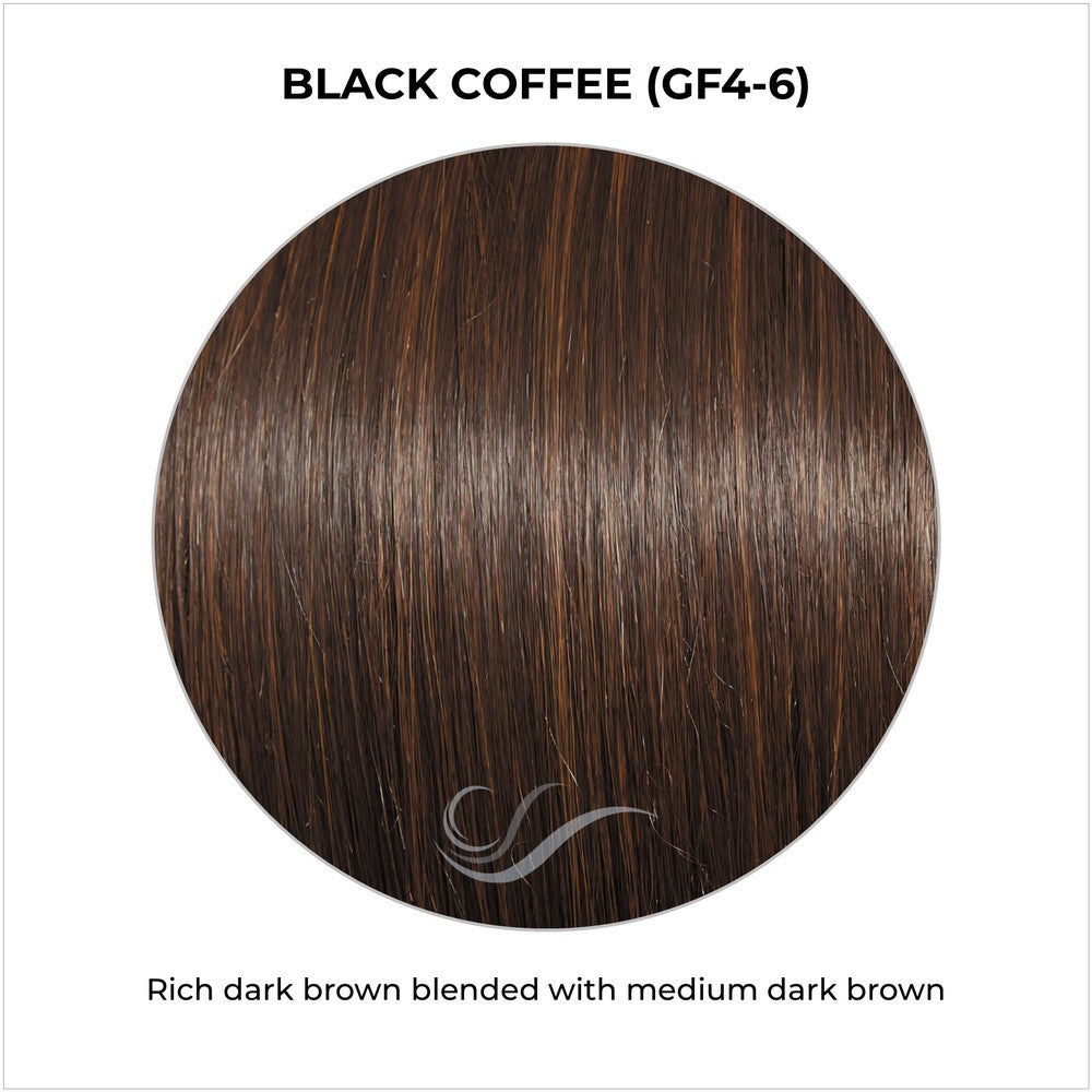 Black Coffee (GF4-6)-Rich dark brown blended with medium dark brown