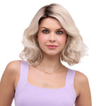 Load image into Gallery viewer, Brittaney by Envy wig in Platinum Shadow-R Image 2
