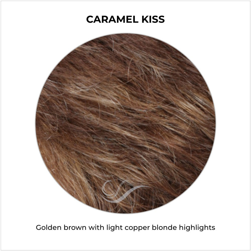 CARAMEL KISS-Golden brown with light copper blonde highlights