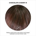 Load image into Gallery viewer, Chocolate Cherry-R-Medium dark brown with auburn and copper highlights and dark brown roots
