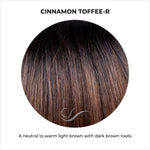 Load image into Gallery viewer, Cinnamon Toffee-R-A neutral to warm light brown with dark brown roots

