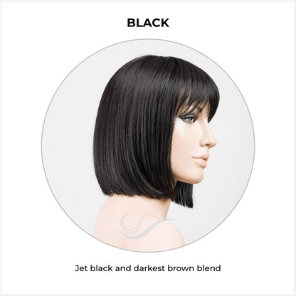 Cleo wig by Ellen Wille in Black-Jet black and darkest brown blend