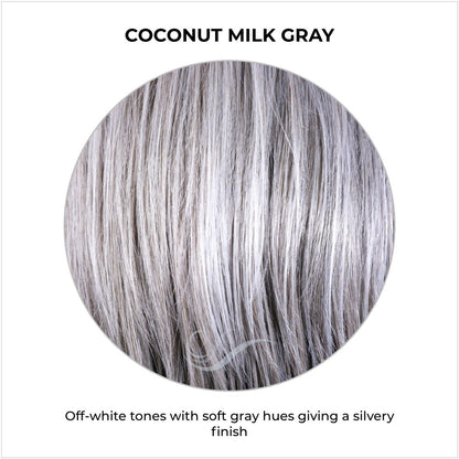 Coconut Milk Gray-Off-white tones with soft gray hues giving a silvery finish