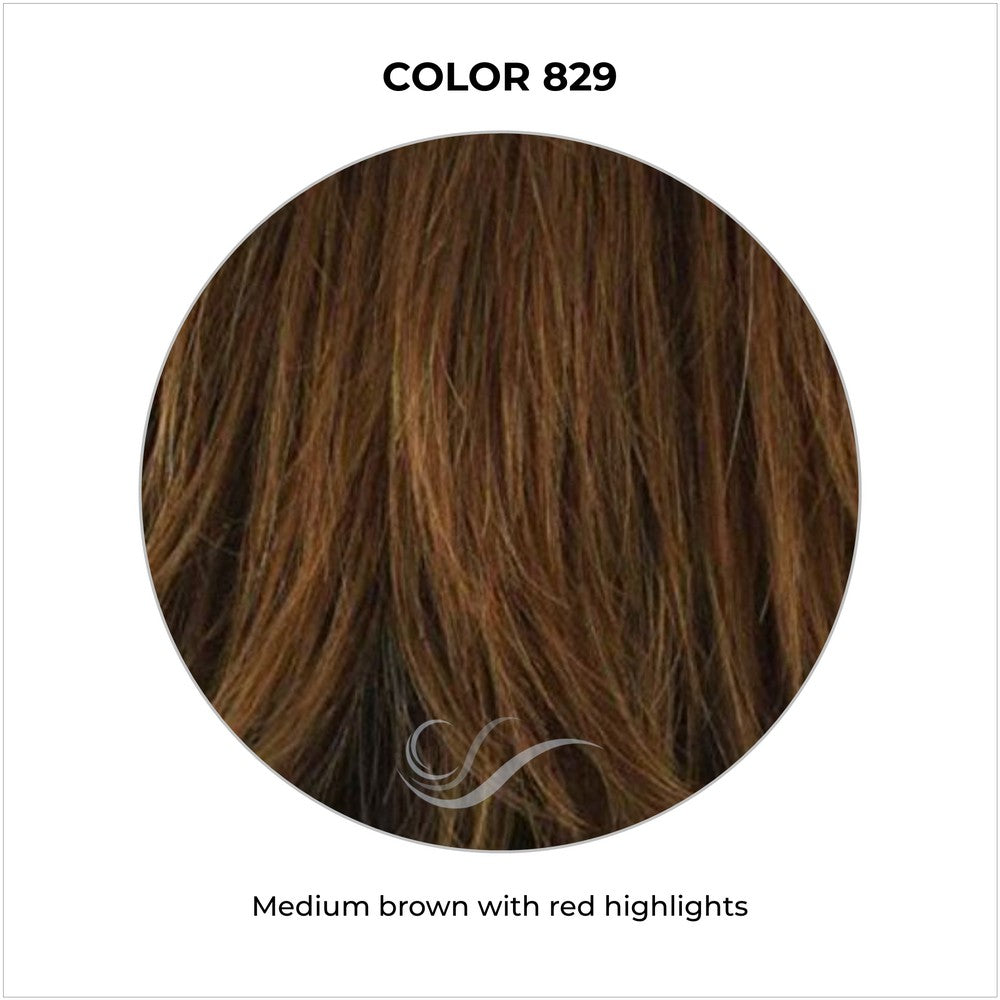 829-Medium brown with red highlights