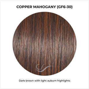 Copper Mahogany (GF6-30)-Dark brown with light auburn highlights