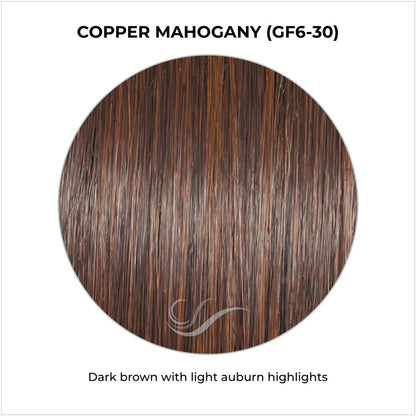Copper Mahogany (GF6-30)-Dark brown with light auburn highlights