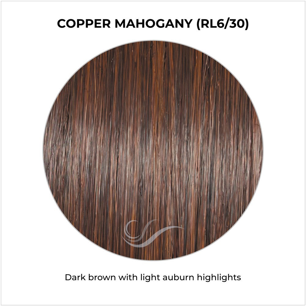 Copper Mahogany (RL6/30)-Dark brown with light auburn highlights