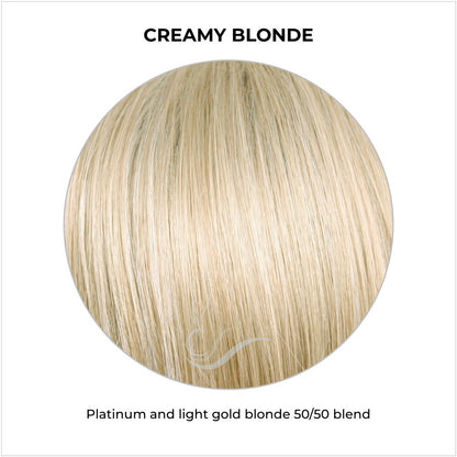 Creamy Blonde-Platinum and light gold blonde 50/50 blend