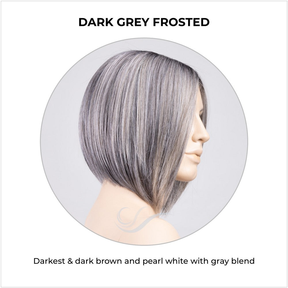 Dua by Ellen Wille in Dark Grey Frosted-Darkest & dark brown and pearl white with gray blend