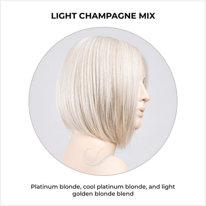 Dua by Ellen Wille in Light Champagne Mix-Platinum blonde, cool platinum blonde, and light golden blonde blend