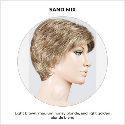 Estate by Ellen Wille in Sand Mix-Light brown, medium honey blonde, and light golden blonde blend