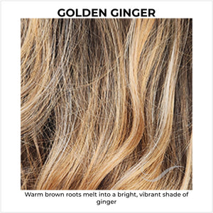 GOLDEN GINGER-Warm brown roots melt into a bright, vibrant shade of ginger