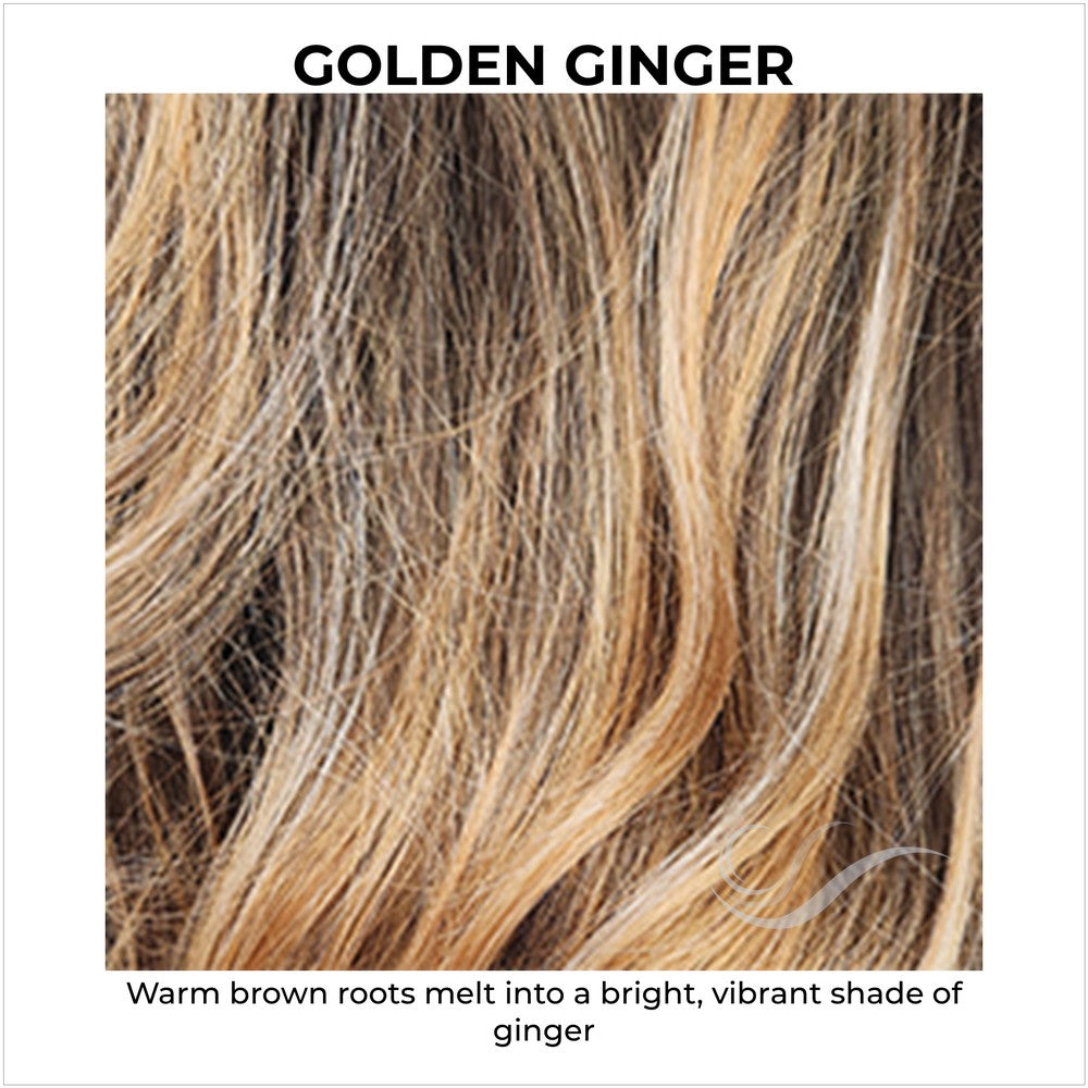 GOLDEN GINGER-Warm brown roots melt into a bright, vibrant shade of ginger