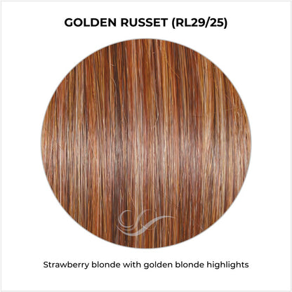 Golden Russet (RL29/25)-Strawberry blonde with golden blonde highlights