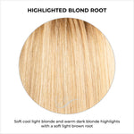 Load image into Gallery viewer, Highlighted Blond Root-Soft cool light blonde and warm dark blonde highlights with a soft light brown root
