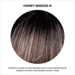 Load image into Gallery viewer, Honey Breeze-R-A blend of cool, honey blonde and a multi-dimensional medium brown with darker brown roots
