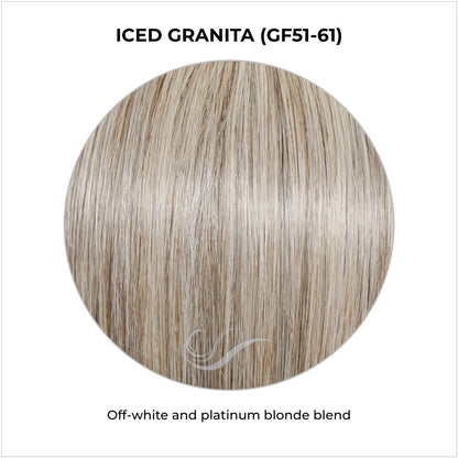 Iced Granita (GF51-61)-Off-white and platinum blonde blend