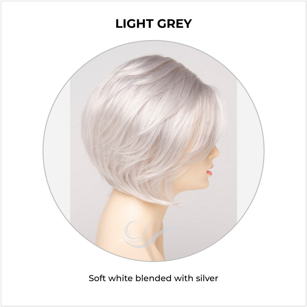 Juliet wig by Envy in Light Grey-Soft white blended with silver