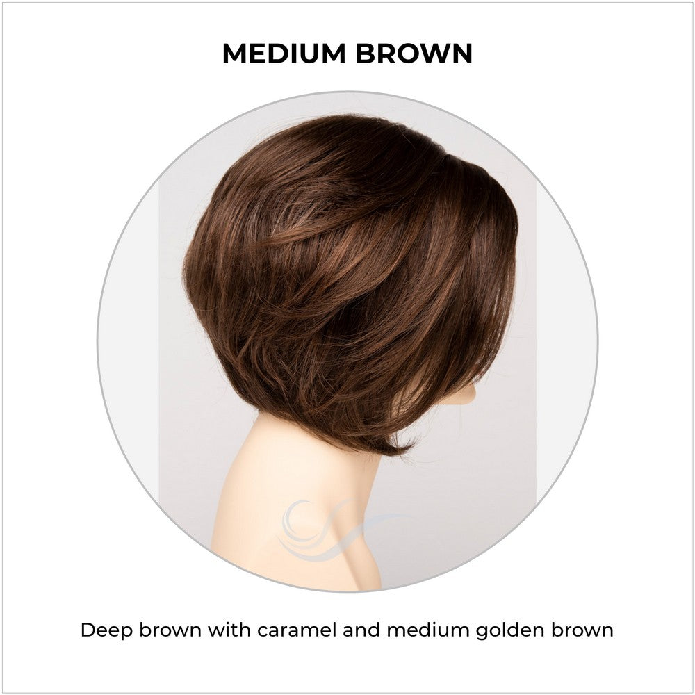 Juliet wig by Envy in Medium Brown-Deep brown with caramel and medium golden brown