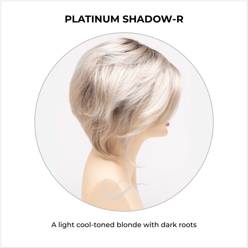 Juliet wig by Envy in Platinum Shadow-R-A light cool-toned blonde with dark roots