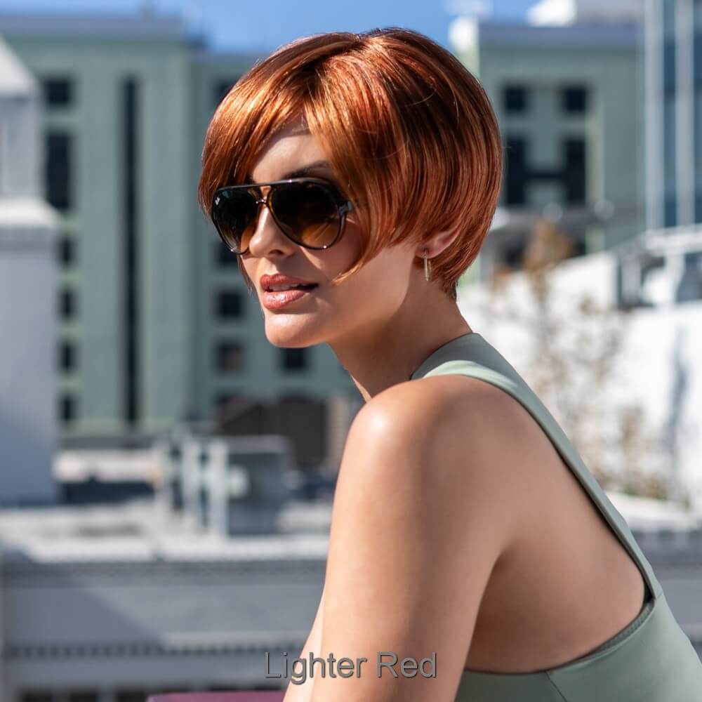 Kari by Envy wig in Lighter Red Image 3