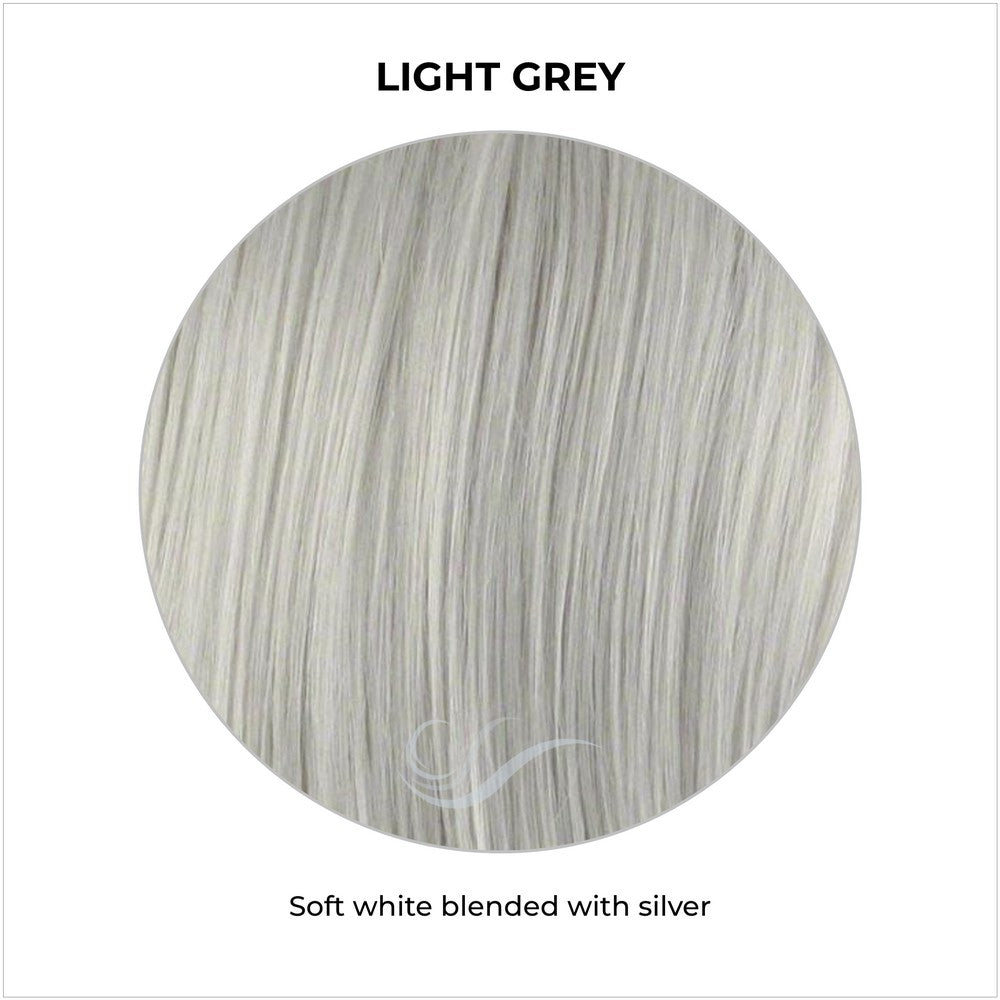 Light Grey-Soft white blended with silver