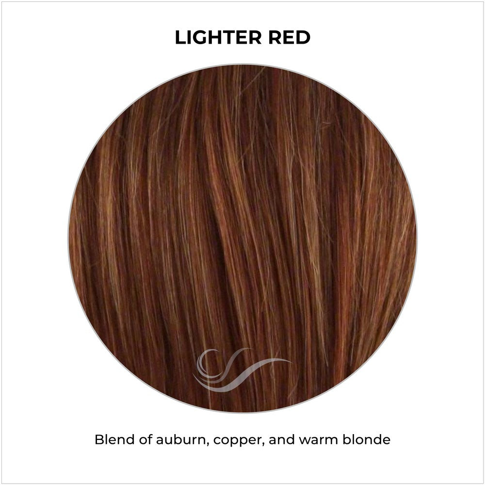 Lighter Red-Blend of auburn, copper, and warm blonde