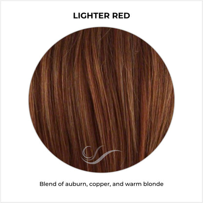 Lighter Red-Blend of auburn, copper, and warm blonde