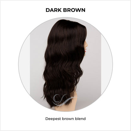 Maya wig by Envy in Dark Brown-Deepest brown blend