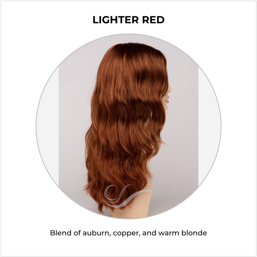 Maya wig by Envy in Lighter Red-Blend of auburn, copper, and warm blonde