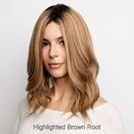 Load image into Gallery viewer, Oakly by Amore wig in Highlighted Brown Root Image 5
