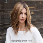 Load image into Gallery viewer, Oakly by Amore wig in Highlighted Brown Root Image 3
