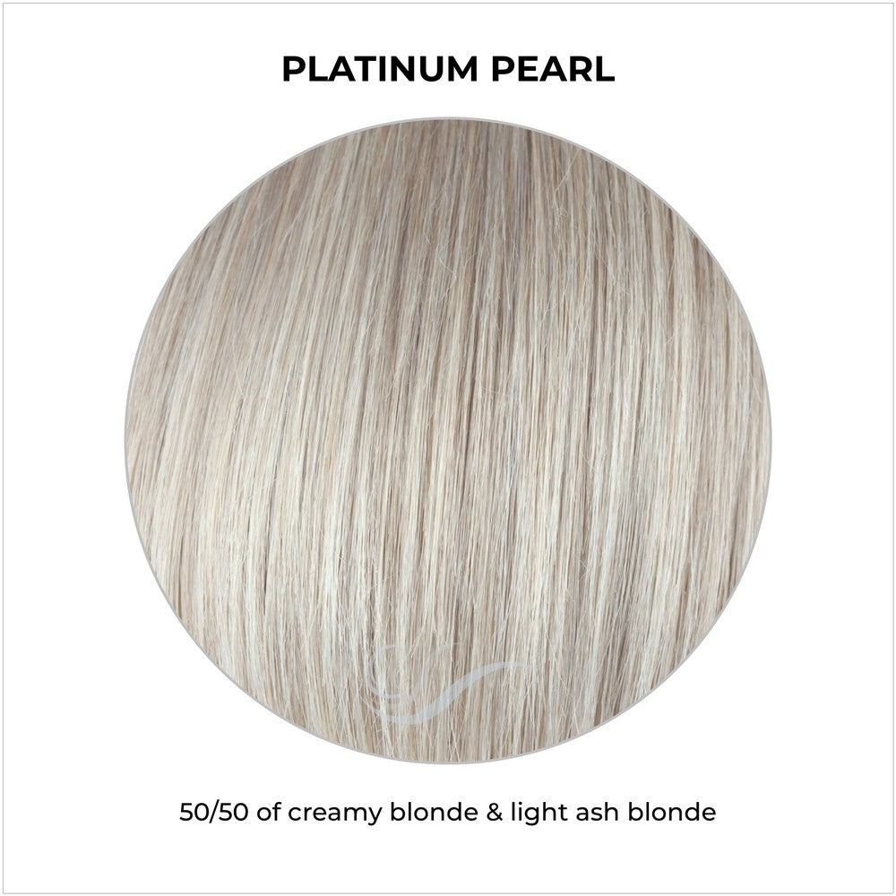 Platinum Pearl-50/50 of creamy blonde & light ash blonde