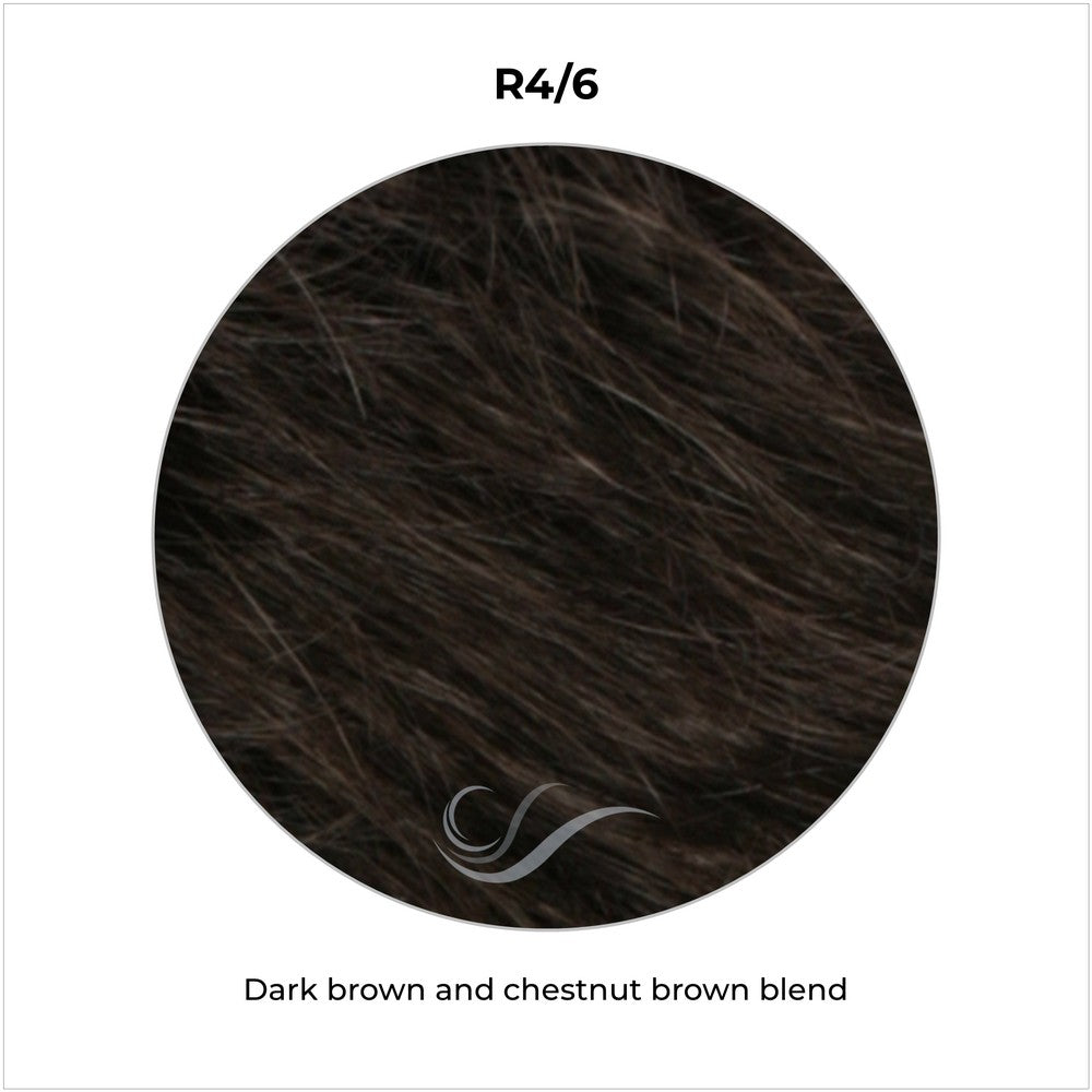 R4/6-Dark brown and chestnut brown blend