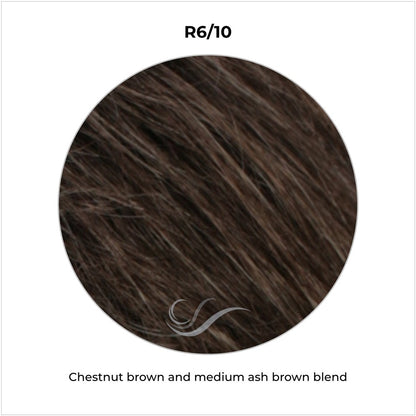 R6/10-Chestnut brown and medium ash brown blend