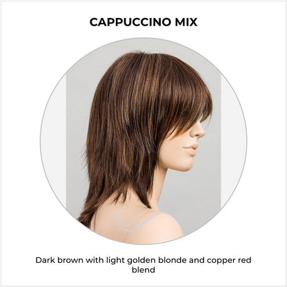 Rainbow by Ellen Wille in Cappuccino Mix-Dark brown with light golden blonde and copper red blend