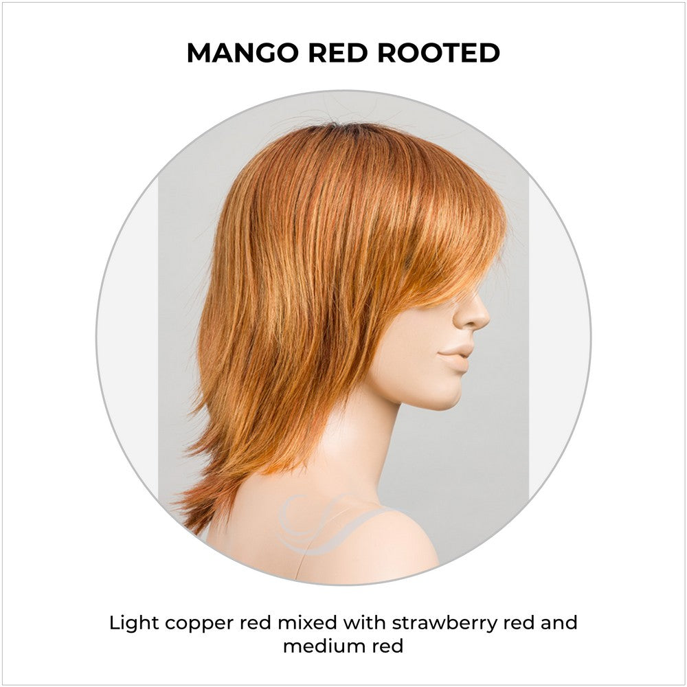 Rainbow by Ellen Wille in Mango Red Rooted-Light copper red mixed with strawberry red and medium red