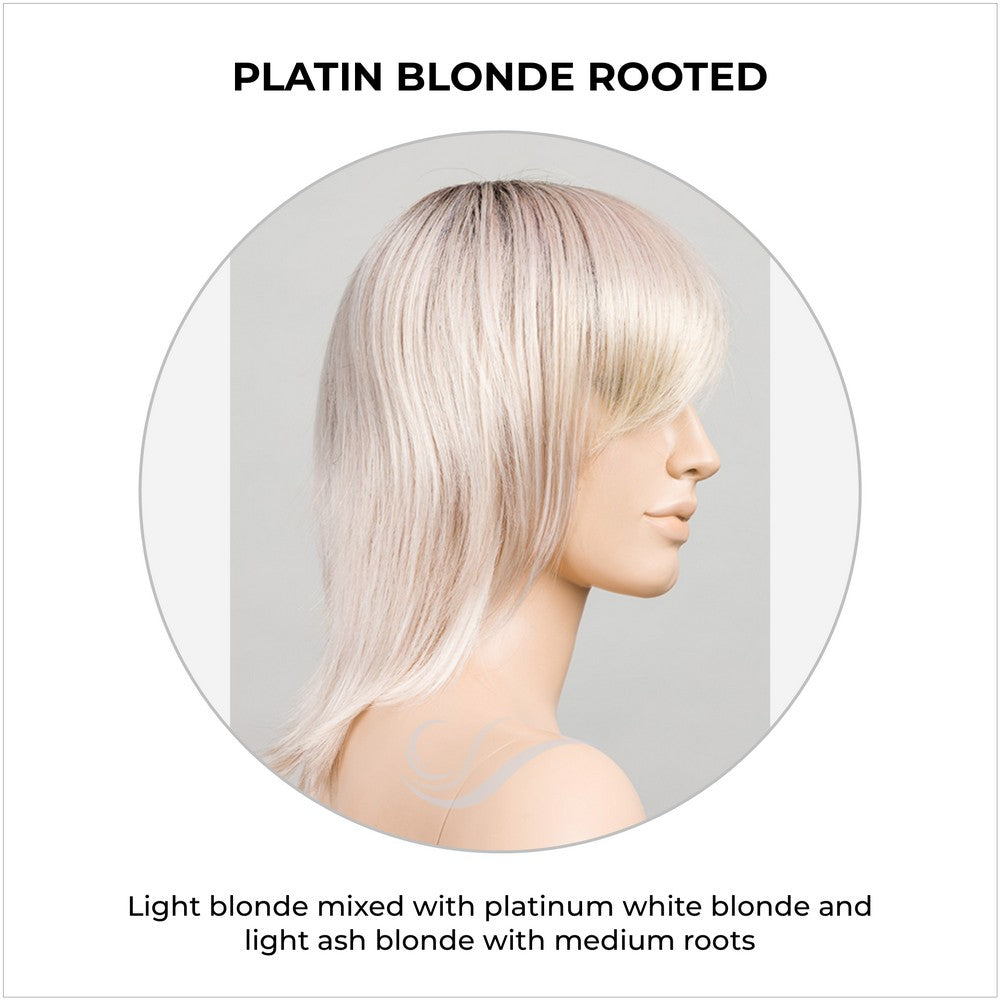 Rainbow by Ellen Wille in Platin Blonde Rooted-Light blonde mixed with platinum white blonde and light ash blonde with medium roots